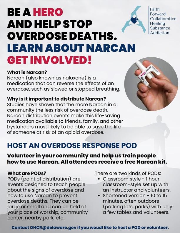 Faith Forward Collaborative Naloxone Flyer